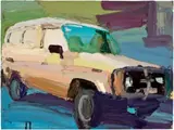 Australian Landscape #1 by Ben Quilty, 2005, oil on canvas, sold Apr 2024