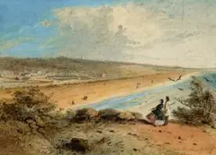 Outer Manly Beach, Sydney by S. T. Gill, c. 1856, watercolour on paper, sold Apr 2024