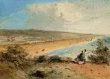 Outer Manly Beach, Sydney by S. T. Gill, c. 1856, watercolour on paper, sold Apr 2024