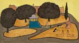 The Surrey Gardens by John Brack, 1961, ink and watercolour on paper, offered Nov 2023