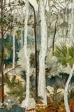 Spotted Gums by Cressida Campbell, 1999, watercolour on incised woodblock, sold Nov 2023