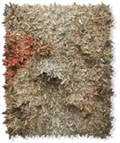 Aggregation, 03-S142 by Chun Kwang Young, 2003, Korean mulberry paper (hanji), styrofoam and string on board, sold Nov 2023