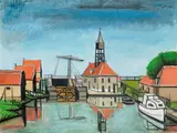 Hindeloopen En Frise by Bernard Buffet, 1985, oil on canvas, sold Nov 2023