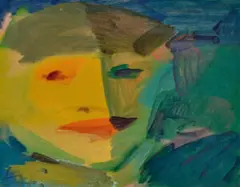 (Face In Sunlight) by Sam Fullbrook, c.1980s, oil on canvas on board, sold Nov 2023