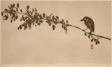 Bird On A Branch by Brett Whiteley, 1977, sugarlift aquatint on paper, sold Nov 2023