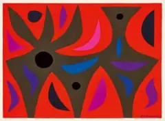 Phoenix by John Coburn, 1971, gouache on paper, offered Nov 2023