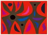 Phoenix by John Coburn, 1971, gouache on paper, offered Nov 2023