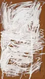 Untitled No. 100 (Tp209B) by Tony Tuckson, 1973, synthetic polymer paint on composition board, sold Aug 2023
