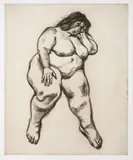 Woman Sleeping by Lucian Freud, 1995, etching on Somerset, sold Aug 2023
