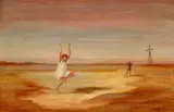 Children Dancing by Russell Drysdale, 1950, oil on canvas, sold May 2023