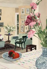 Bronte Interior by Cressida Campbell, 2003, unique colour woodblock print, sold May 2023