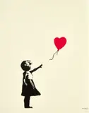 Girl With Balloon by Banksy, 2004, screenprint in colours, offered May 2023