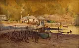 The Old Whaling Station, Mosman’S Bay, Sydney by Albert Henry Fullwood, 1899, watercolour and gouache on paper on cardboard, sold May 2023