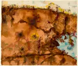 Landscape With Blackboys, Broome by John Olsen, 1999, watercolour on paper, sold May 2023