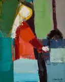 Night Sister by Guy Grey-Smith, 1963, oil on composition board, sold May 2023