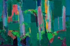 Karri Forest Ii by Guy Grey-Smith, c.1976, oil on canvas on board, sold May 2023