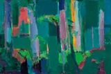 Karri Forest Ii by Guy Grey-Smith, c.1976, oil on canvas on board, sold May 2023