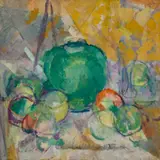 The Green Ginger Jar by Godfrey Miller, oil on canvas, sold May 2023