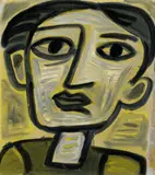 Man’S Head No. 2 (Tp330) by Tony Tuckson, c.1952 – 56, oil on canvas, sold May 2023