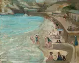 Beach At Newquay by Charles Conder, c.1906, oil on canvas, offered May 2023