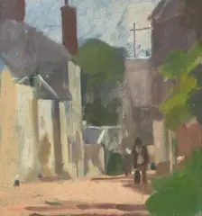 Gometz Le Châtel by Max Meldrum, 1927, oil on canvas on board, sold May 2023