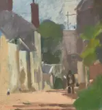Gometz Le Châtel by Max Meldrum, 1927, oil on canvas on board, sold May 2023
