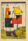 Drachenfest Weimar by Ludwig Hirschfeld-Mack, 1922, colour lithograph and watercolour on paper, sold May 2023