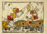 Drachenfest Weimar by Ludwig Hirschfeld-Mack, 1922, colour lithograph and ink on paper, sold May 2023