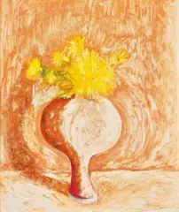 Daisies by Brett Whiteley, 1975 – 76, oil on canvas, sold Dec 2022