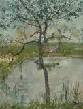 A Blossom Tree, Belle-ÎLe by John Peter Russell, 1887, oil on canvas, sold Dec 2022