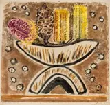 Bottle Brush (2) by Margaret Preston, 1946, colour monotype, sold Dec 2022