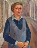 Self Portrait by Nora Heysen, 1971, oil on canvas, offered Dec 2022