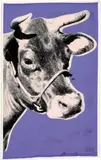 Cow by Andy Warhol, 1976, colour screenprint on wallpaper, sold Dec 2022