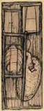 Untitled Sketch (Nursery) by John Brack, 1962, watercolour and ink on paper, sold Dec 2022