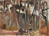 Mittagong by Fred Williams, 1957, gouache on paper, sold Dec 2022