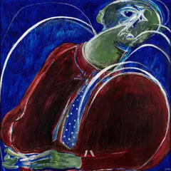 The Frenchman by Brett Whiteley, 1987, oil in canvas, sold Sep 2022