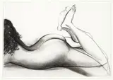 Spencil I by Brett Whiteley, 1989, charcoal on paper, sold Sep 2022