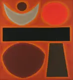 Mexico Ii by John Coburn, 1968, oil on canvas, sold Sep 2022