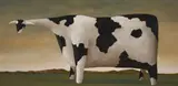 Dobell’S Cow – Painted by John Kelly, 1992, oil on board, sold Sep 2022