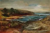 Coastal Hills, New South Wales by Lloyd Rees, 1954, oil on canvas on board, offered Sep 2022