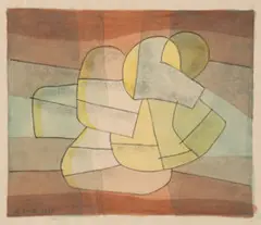 Composition by Ludwig Hirschfeld-Mack, 1958, monotype and watercolour on paper, sold Sep 2022