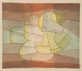 Composition by Ludwig Hirschfeld-Mack, 1958, monotype and watercolour on paper, sold Sep 2022