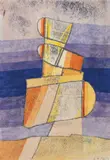 Composition by Ludwig Hirschfeld-Mack, c.1960, monotype and watercolour on paper, sold Sep 2022