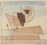 Off To The Stars by Ludwig Hirschfeld-Mack, 1947, monotype and watercolour on paper, sold Sep 2022