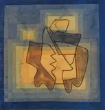 Composition by Ludwig Hirschfeld-Mack, 1962, monotype and watercolour on paper, sold Sep 2022