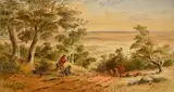 View Of Adelaide From Belair Road by S. T. Gill, c.1860, watercolour on paper, sold Jul 2022
