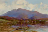 Mt Wellington From New Town Bay by William Piguenit, c.1898, oil on canvas, sold Jul 2022