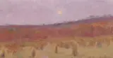 Moonrise by David Davies, c.1894, oil on academy board, sold Jul 2022