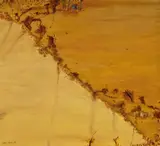 Landscape Hanging On To An Edge by John Olsen, 1987, oil on canvas, offered Jul 2022