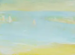 Morning Vision (Lane Cove River) by Lloyd Rees, 1982, oil on canvas, sold Jul 2022